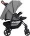 vidaXL - Kinderwagen - 3-in-1 - staal - lichtgrijs