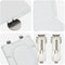 vidaXL - Snelle - Aflaat - Toiletzitting - met - Zachte - Sluiting - in - Duroplast - Wit