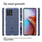iMoshion Hoesje Geschikt voor Motorola Edge 40 Pro Hoesje Siliconen - iMoshion Rugged Shield Backcover - Donkerblauw