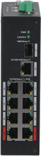 PFS3110-8ET-96 - 10 Poorts DIN Switch met 8 PoE poorten