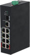 PFS3110-8ET-96 - 10 Poorts DIN Switch met 8 PoE poorten