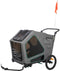 Trixie Fietskar - Hondenfietskar - Voor honden tot 45 kg - Grijs/Salie