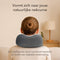 SKYCASES Travel Essentials - Nekkussen Set 3-delig - Ergonomisch Memory Foam - Luxe Oogmasker en Oordoppen - Apricot
