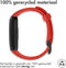 iMoshion Bandje Geschikt voor Huawei Band 6 / Honor Band 6 - iMoshion Siliconen band zwarte gesp met installatiehulp - Rood