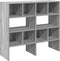 vidaXL - Schoenenrekken - 2 - st - stapelbaar - 89,5x30x40 - cm - grijs - sonoma - eiken