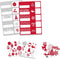 SANTAS HELPER - kerstpapier assortiment cadeaupapier - 10 rollen 2 meter x 70 cm - multikleur