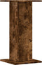 vidaXL - Plantenstandaards - 2 - st - 30x30x60 - cm - bewerkt - hout - gerookt - eiken