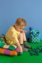 Studio Ditte Rugzak Blokjes S - Groen/Blauw