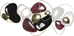 Wanddecoratie DKD Home Decor Metaal Abstract (180 x 9.5 x 87 cm)