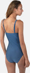 Barts Isla Shaping One Piece - Dames Badpak - Verstelbare schouderbandjes V-hals - old blue