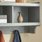 SoBuy FHK28-HG - Wandkapstok - 3 Compartimenten 4 Haken - Grijs 100x25x35 cm