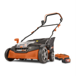 Powerplus POWDPGSET34 - Accu-verticuteermachine - 40 V 360 mm snijbreedte met opvangbak (1 stuk)