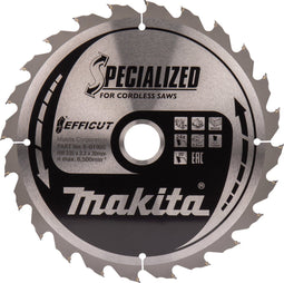 Makita E-01915 - Cirkelzaagblad Efficut - 235 mm - 24 tanden - 20º tandhoek - 1,5 mm blad dikte