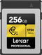 Lexar CFexpress PRO Type B Gold Series 256GB - Leessnelheid 1750MB/s - Schrijfsnelheid 1500MB/s