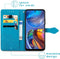 iMoshion Hoesje Geschikt voor Motorola Moto E32s / Moto E32 Hoesje Met Pasjeshouder - iMoshion Mandala Bookcase - Turquoise