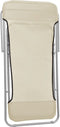 vidaXL - Strandstoelen - 2 - st - textileen - en - gepoedercoat - staal - crèmekleurig