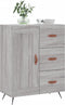 vidaXL - Dressoir - 69,5x34x90 - cm - bewerkt - hout - grijs - sonoma - eikenkleurig