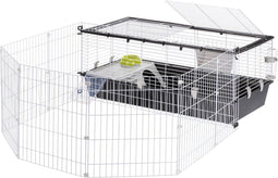 Ferplast Parkhome 120 Uitloopren - Dierenverblijf - 118x164x56 cm Zwart