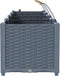 vidaXL - Tuinplanters - met - waterirrigatiesysteem - - - 4 - stuks - - - Lichtgrijs