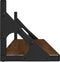 vidaXL - Wandschappen - 2 - st - 80x15x15,5 - cm - bewerkt - hout - bruin - eikenkleur
