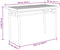 vidaXL - Tuintafel - 110x55x75 - cm - bamboe