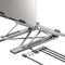 Unitek D1137AGY01 - Inklapbare laptopstandaard - Aluminium - Zilverkleurig