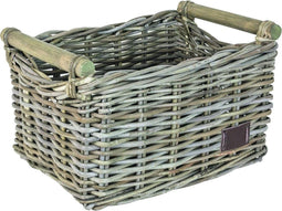 Fastrider Bamboo Rotan Fietsmand - Handgemaakt - 17L - Beige