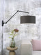 GOOD&MOJO Wandlamp Andes - Bamboe Zwart/Donkergrijs - 95x47x55cm - Binnen Scandinavisch,Bohemian