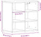 vidaXL - Schoenenkast - Zwart - Eik - 52,5x30x50 - cm