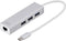 Digitus DA-70255 - USB 3.0 Combi-hub 3+1 poorten met Gigabit LAN - Zilver