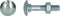 PGB-FASTENERS | Houtbout 4.8 DIN 603/555 M10x160 Zn | 50 st