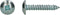 PGB-FASTENERS | Plaatschroef BS 4174C-Z Ø 3,50x25 Zn | 200 st