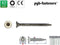 PGB-FASTENERS | RVS Spaanplaatschroef A2 VK-T Ø 4,0x50