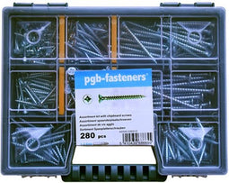 PGB Spaanplaatschroeven assortimentsdoos 280st