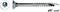 PGB Torx PFS schroef deeldraad verzinkt 5x80 mm. T-25