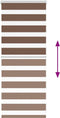 vidaXL - Zebra - rolgordijn - 60x100 - cm - stofbreedte - 55,9 - cm - polyester - bruin