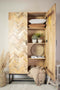Liviza Visgraat kast Vicent - Mangohout - Rechthoek Hout - 200 cm , 105 cm , 45 cm