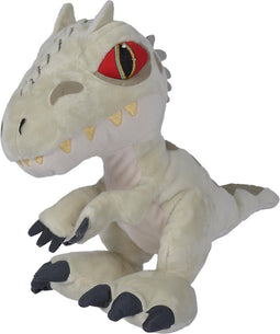 Universal - Jurassic World Indominous Rex - Pluche Dinosaurus 25 cm - Grijs