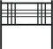 vidaXL - Hoofdbord - 100 - cm - metaal - zwart