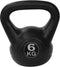Tunturi PVC Kettle Bell - Kettlebell - 6 kg - Incl. gratis fitness app - Zwart