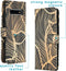 iMoshion Hoesje Geschikt voor Samsung Galaxy S10 Hoesje Met Pasjeshouder - iMoshion Design Softcase Bookcase - Goud / Zwart / Golden Leaves