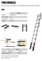 Telesteps Loft Line Mini 9 - Telescoopladder - 1-2.5m - 9 sporten - Aluminium