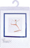 Thea Gouverneur - Borduurpakket met telpatroon - 3038A - Voorgesorteerde DMC Garens - Turnen - Aida - 16 cm x 17 cm - DIY Kit