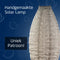 Lumiz Solar Buitenlamp - Buitenverlichting - Lampion - Solar Tuinverlichting - Folia Long Oval - 20 cm - Licht Taupe
