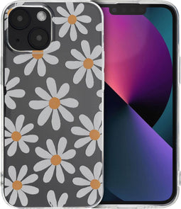 imoshion Hoesje Geschikt voor iPhone 13 Mini Hoesje Siliconen - imoshion Design hoesje - Meerkleurig / Daisy Flower