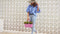 Paris Bloempot tas - Wit - H34 cm x B16 cm L43 cm - Artevasi