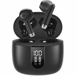 Golden Sound Classic Pro - Draadloze oordopjes - 30 uur batterijduur - Bluetooth 5.3 - Noise Cancelling - Zwart