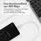 imoshion Kabel - USB C naar USB A Kabel - 2 meter - USB-C Oplader Kabel - Geschikt voor o.a. Apple iPhone 15/16 en Samsung - Wit