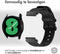 iMoshion Nylon 20 mm bandje - Geschikt voor Samsung Galaxy Watch 6 (Classic) / 5 (Pro) / 4 (Classic) / 3 – Garmin Venu / 2 plus / Sq - Forerunner 245 / 55 - Zwart