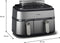 Philips 5000 series - Airfryer 9L met 2 manden - Stoomfunctie en digitale timer - Zilver